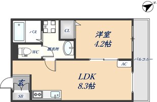 Dias東石切の物件間取画像